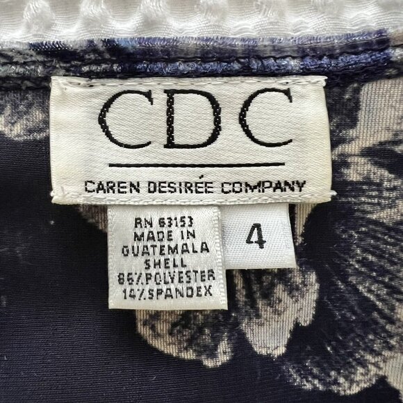 Vintage 90s Y2K Velvet Floral Mini Dress A-line Whimsigoth Romantic Size 4 - Picture 5 of 5